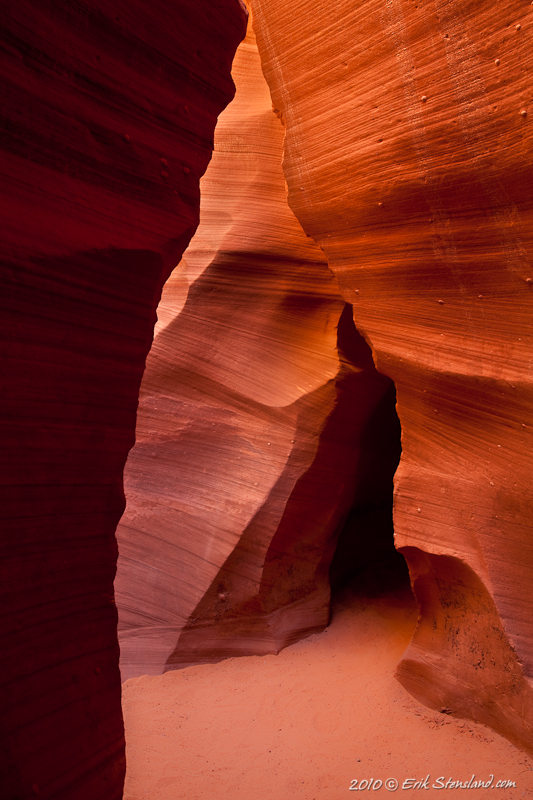 triangle, sandstone, abstract, antelope canyon,  photo
